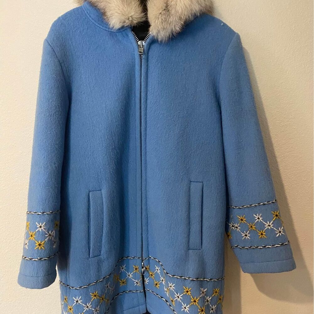 Vintage Canada Parka Wool Fur Kerr’s Furs Jackets Women’s Medium